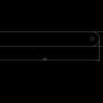 Bőr bútorfogantyú 18 E4 bőr bútorfogantyú 22x163mm IKEA kompatibilis