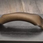 Bőr bútorfogantyú 42 V1 varrott bőr bútorfogantyú barna wallnut