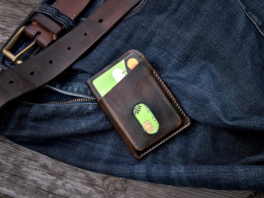 Bőr bankkártyatartó 1 slim wallet