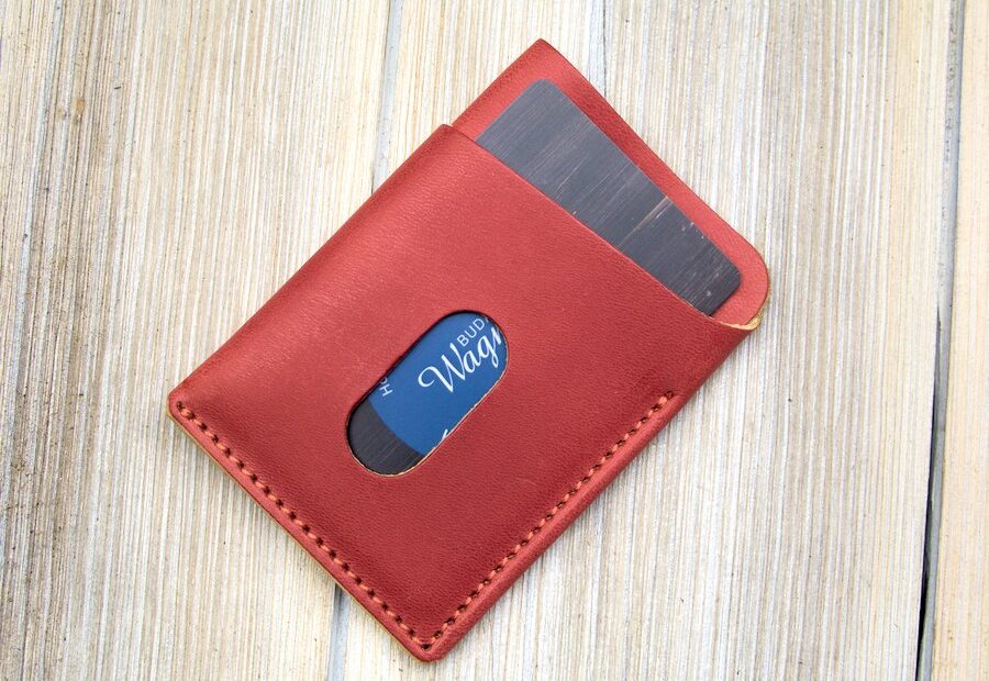 Bőr bankkártyatartó 5 leather slim wallet