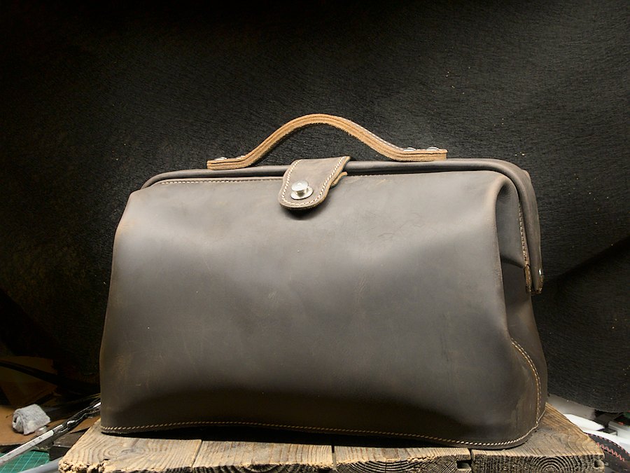 Bőr utazótáska 1 gladstone bag