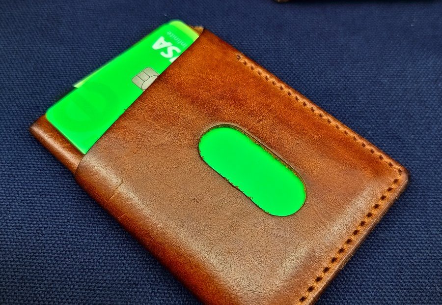leather slim wallet