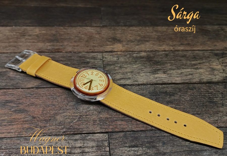 Sárga óraszíj 18 watchstrap