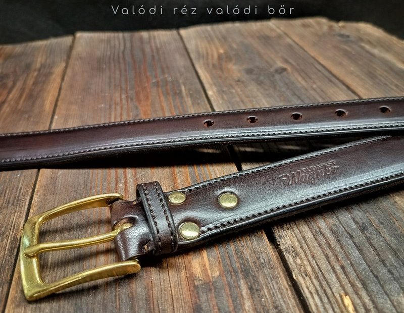 Valódi réz valódi bőr 2 leder gürtel